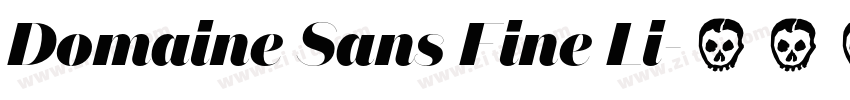 Domaine Sans Fine Li字体转换